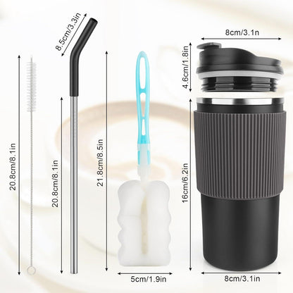Thermobecher Isolierbecher Kaffeebecher to Go 450ml auslaufsicher