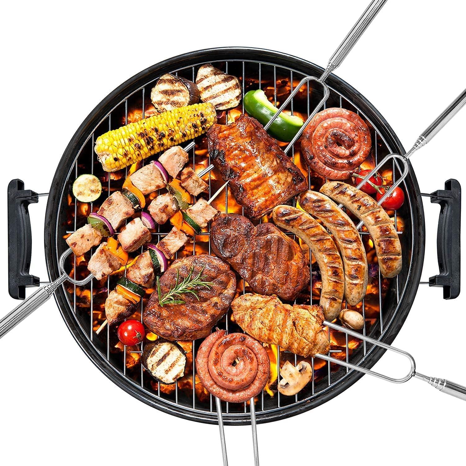 Walfos Teleskop Grillspieße Set Marshmallow Edelstahl 6-teilig