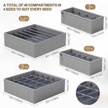 Schubladen Organizer Set Aufbewahrungsbox BH Socken Kommoden
