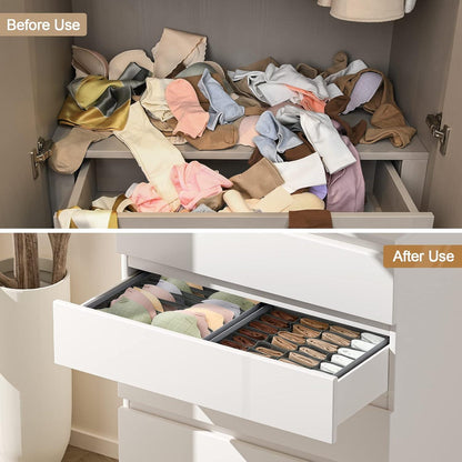 Schubladen Ordnungssystem 4 SET Organizer Aufbewahrungsbox BH Socken