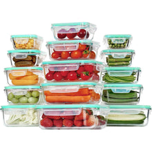 15er-Pack Meal Prep Glasboxen Set - Frischhaltedosen mit
