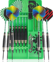 Dartpfeile Set 24g Profi Steeldarts Alu Schaft Flights Zubehör Grün