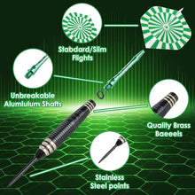 Dartpfeile Set 24g Profi Steeldarts mit Alu