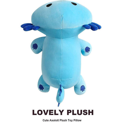 Axolotl Kuscheltier Plüschtier 33cm Blau - Kawaii Stofftier Geschenk