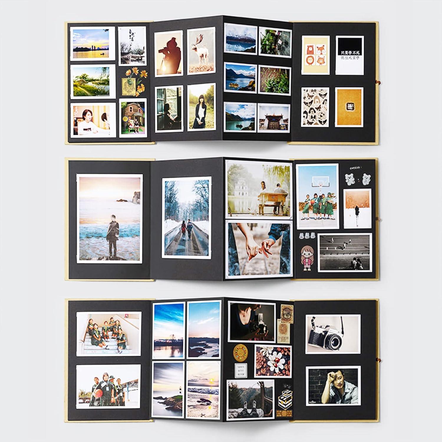 Fotoalbum zum Selbstgestalten 5 Zoll Schwarz, Scrapbook Album 34
