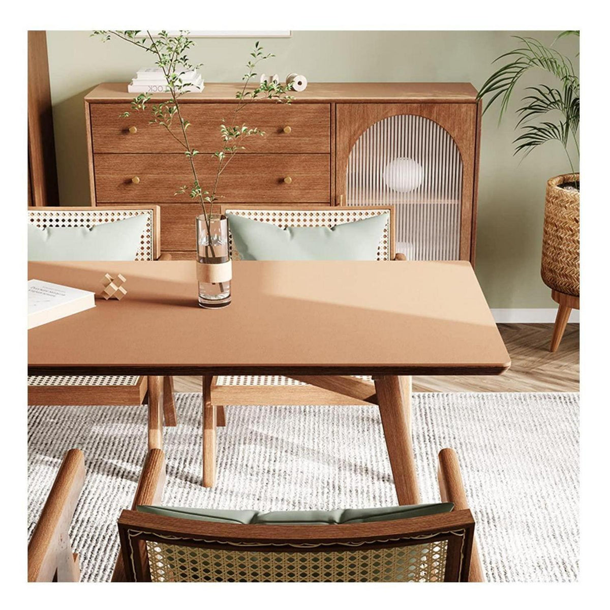 PU Tischdecke 80x200cm Khaki – Wasserdicht & Schutzfolie