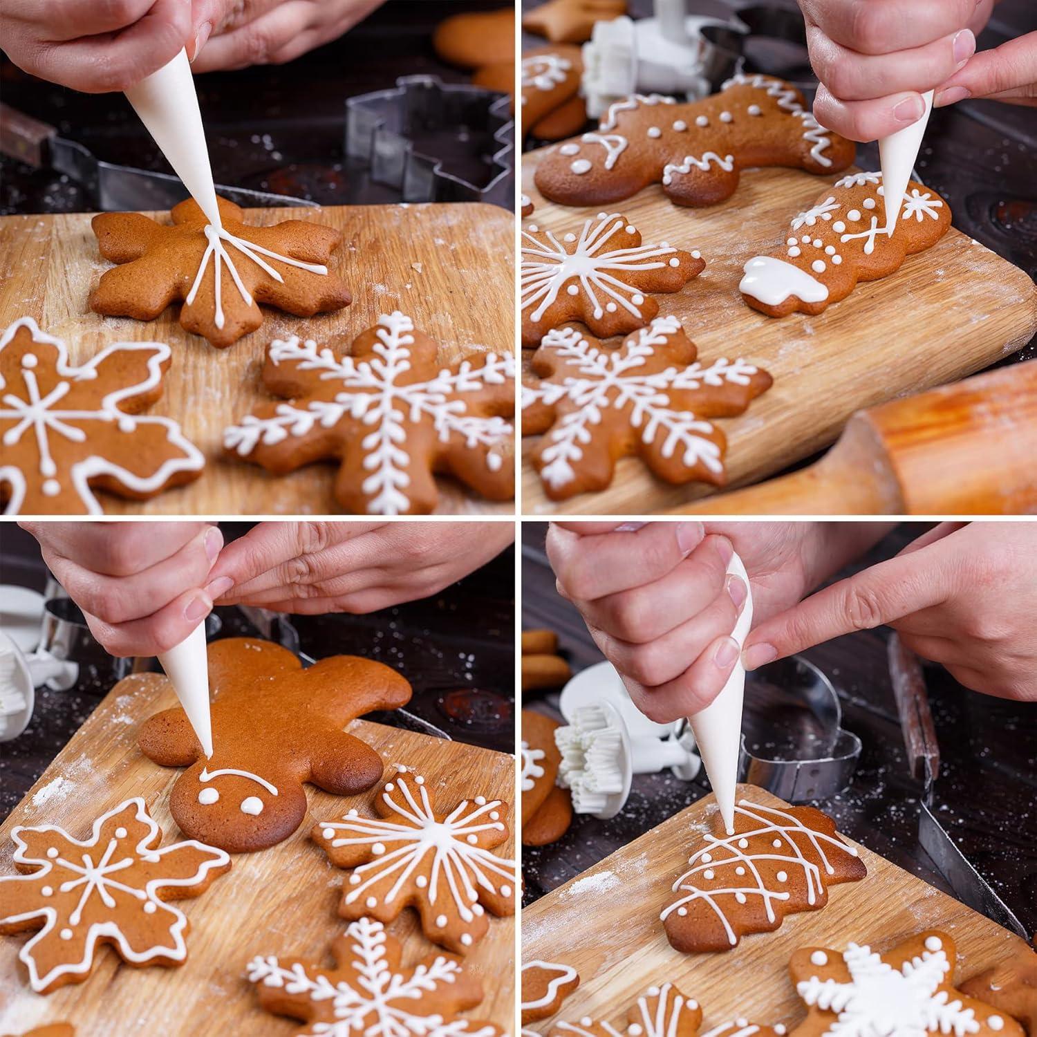 Weihnachts-Ausstechformen Set 8-teilig Edelstahl Keksausstecher Plätzchen