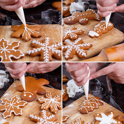 Weihnachts-Ausstechformen Set 8-teilig Edelstahl Keksausstecher Plätzchen