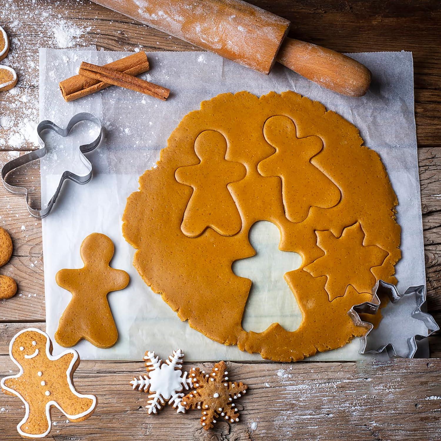 Weihnachts-Ausstechformen Set 8-teilig Edelstahl Keksausstecher Plätzchen