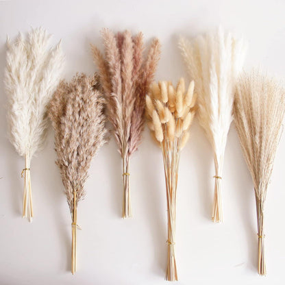 110er Set Natürliche Trockenblumenstrauß Pampas Grass Deko