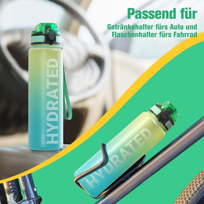 Sport Trinkflasche BPA-frei Tritan 750ml Auslaufsicher Grüne Minze