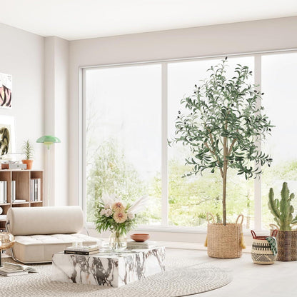 YOLEO Künstlicher Olivenbaum 170 cm Kunstpflanze groß für