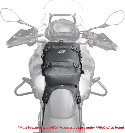Motorrad Sturzbügeltasche Wasserdicht 6L Rahmen Satteltasche Schwarz