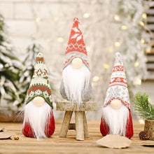 3 Stück Wichtel Weihnachtsdeko Plüschfiguren Handmade