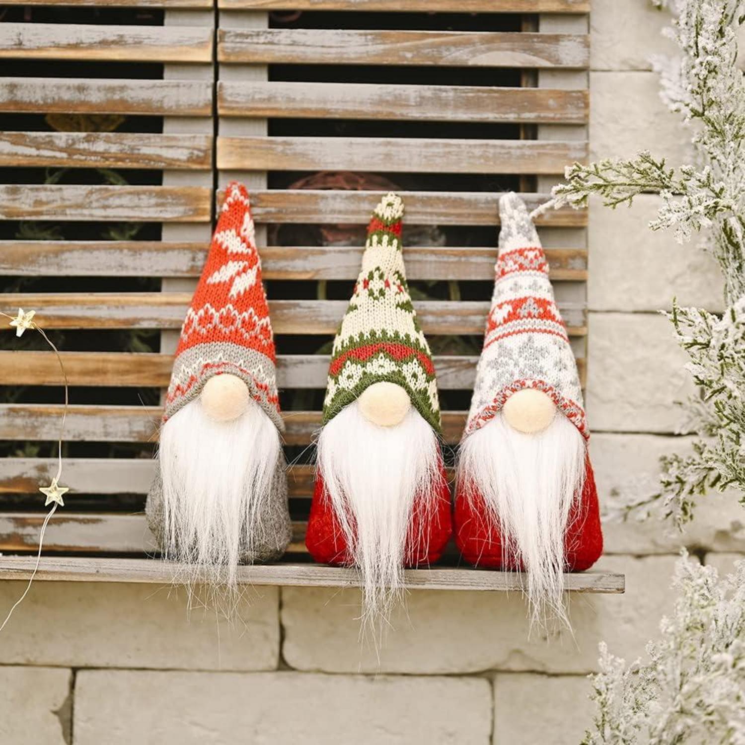 Weihnachtsdeko: 3tlg. Handmade Weihnachtswichtel Set
