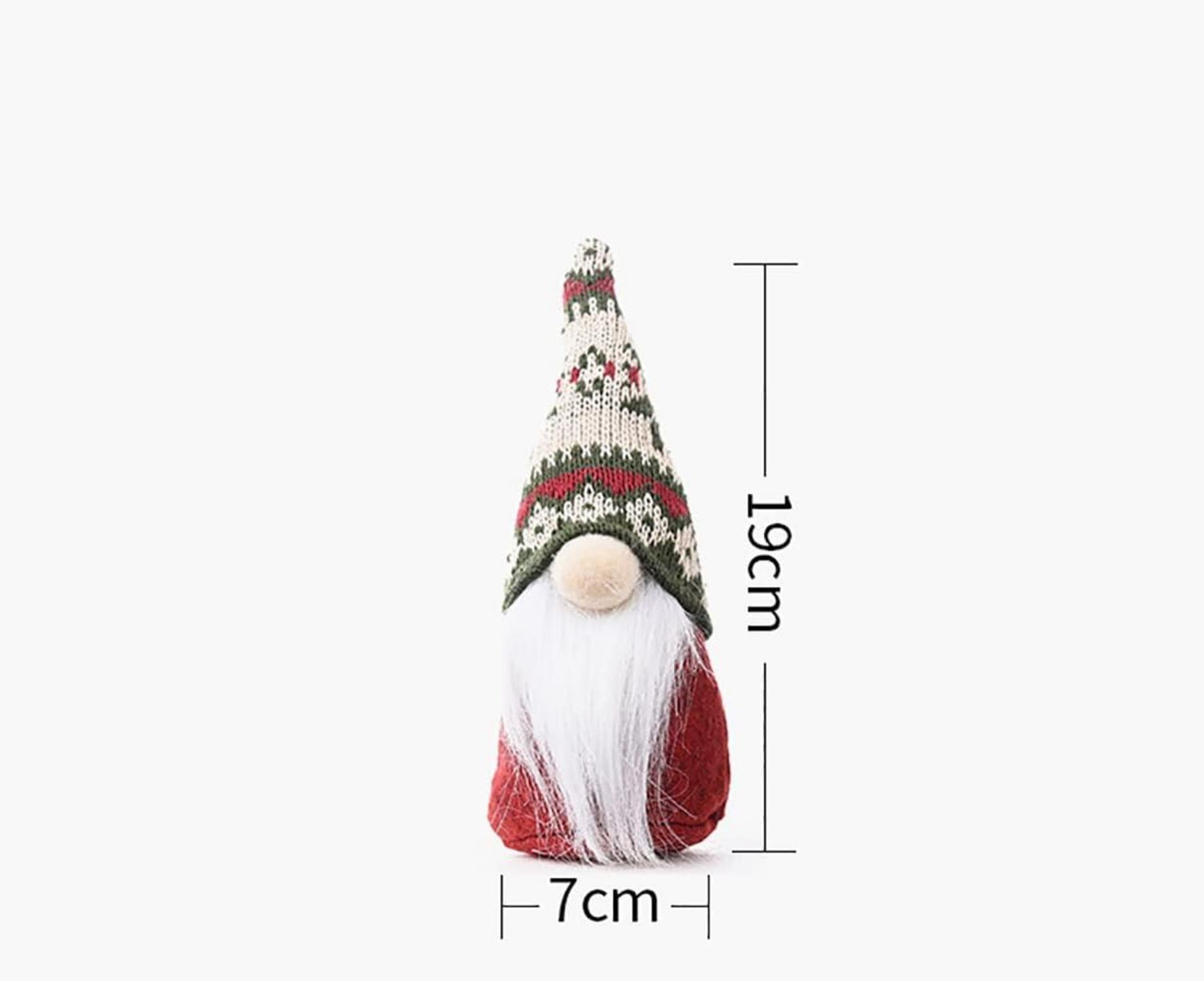 Deko Weihnachtswichtel Figuren Weihnachtsmann Gnom Handmade 3 Stück