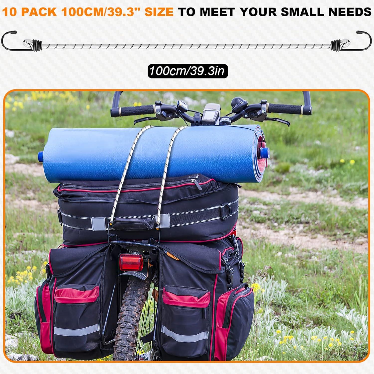 Kiprim 100 cm Hochleistungs-Bungee-Seile, 10er-Packung