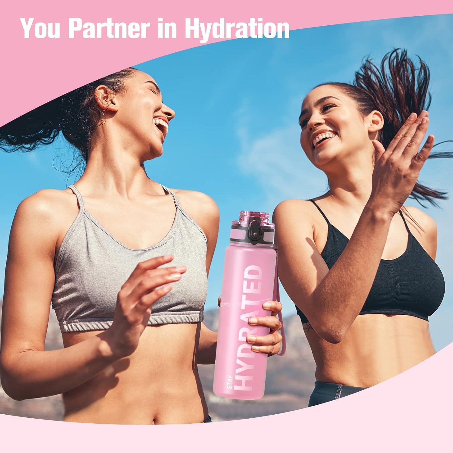 Sahara Sailor Sport Trinkflasche BPA-frei Tritan 750ML Auslaufsicher Pink Topas