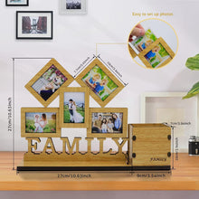 Bilderrahmen Collage für Polaroid Fotos Familie Holz Rahmen
