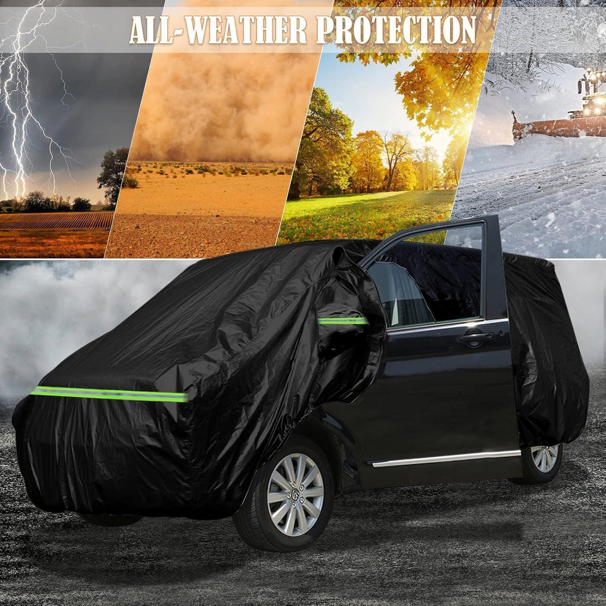 Autoabdeckung Vollgarage VW T5 T6 LWB Atmungsaktiv 300D