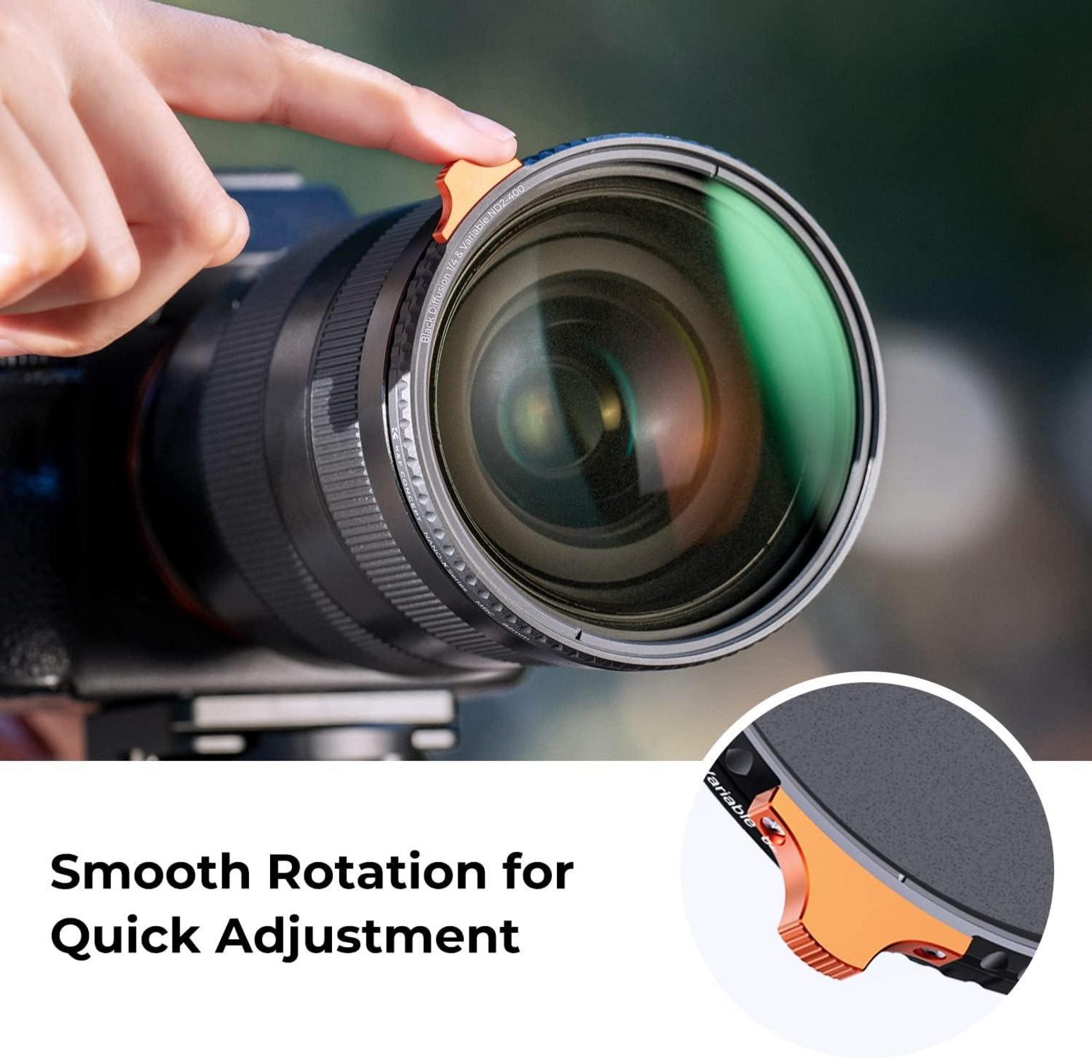 77mm ND-Filter Black-Mist 1/4&ND2-ND400 2in1 Multifunktionsfilter