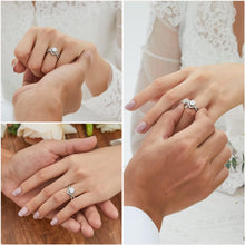 Verlobungsring Damen 1 Karat Moissanit Silber 925