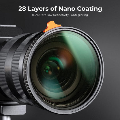 K&F Concept 67mm Black-Mist ND2-ND400 Variabler ND Filter