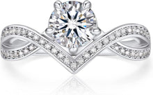 Moissainte Verlobungsring 1 Karat Silber 925 Damen Geschenk