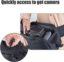 Cwatcun Kameratasche Gürteltasche DSLR/SLR Schwarz