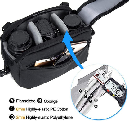 Kameratasche Gürteltasche Wasserdicht für DSLR/SLR Kamera Schwarz