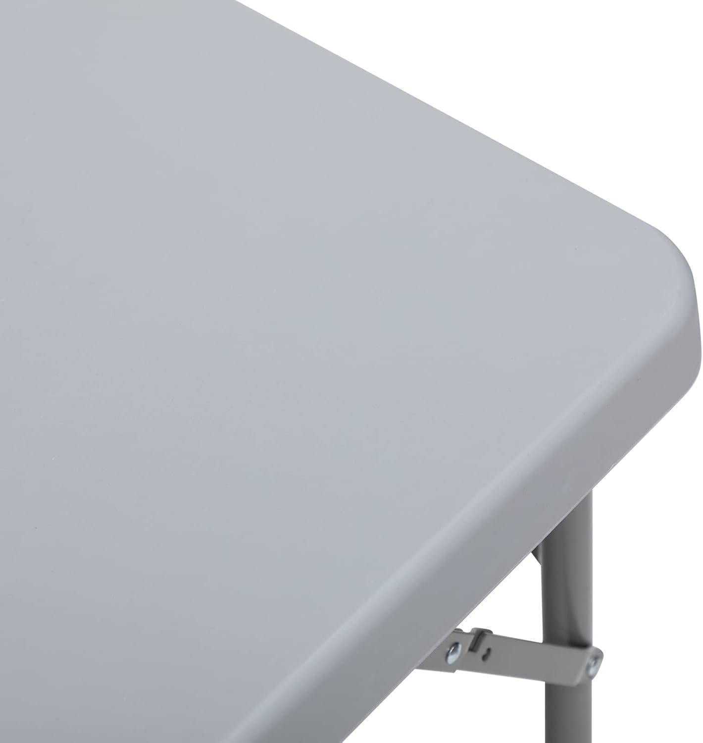 Klapptisch 87cm grau, Campingtisch klappbar, Gartentisch, Balkontisch, tragbar