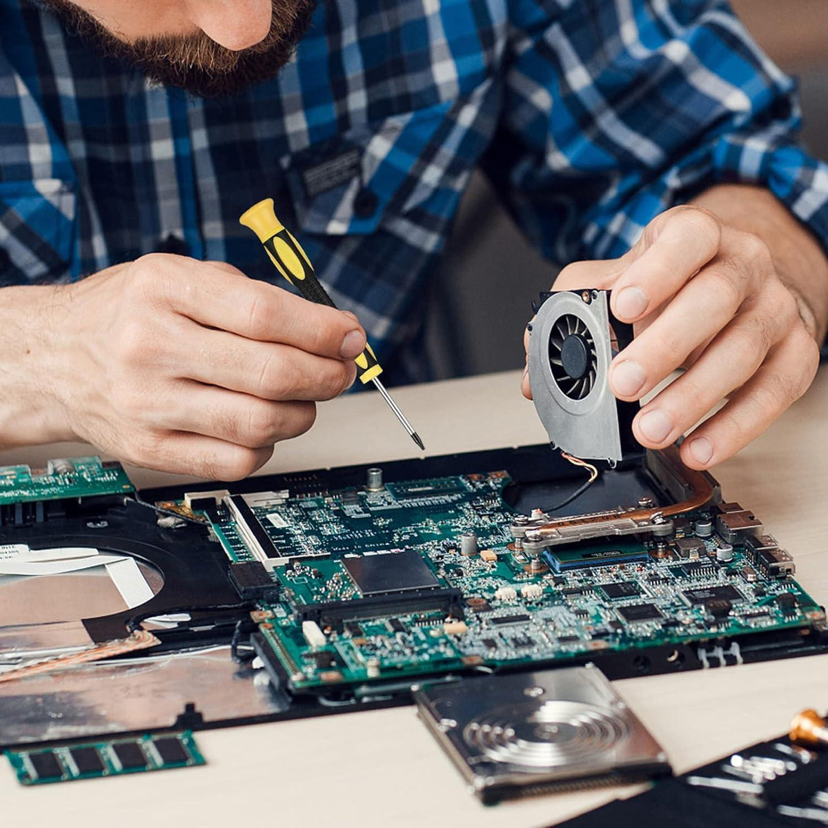 Torx Schraubendreher Set 7tlg. mit Hebelwerkzeug für Konsolen & Computer
