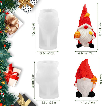 3D Silikonform Weihnachten Wichtel DIY Epoxidharz Formen