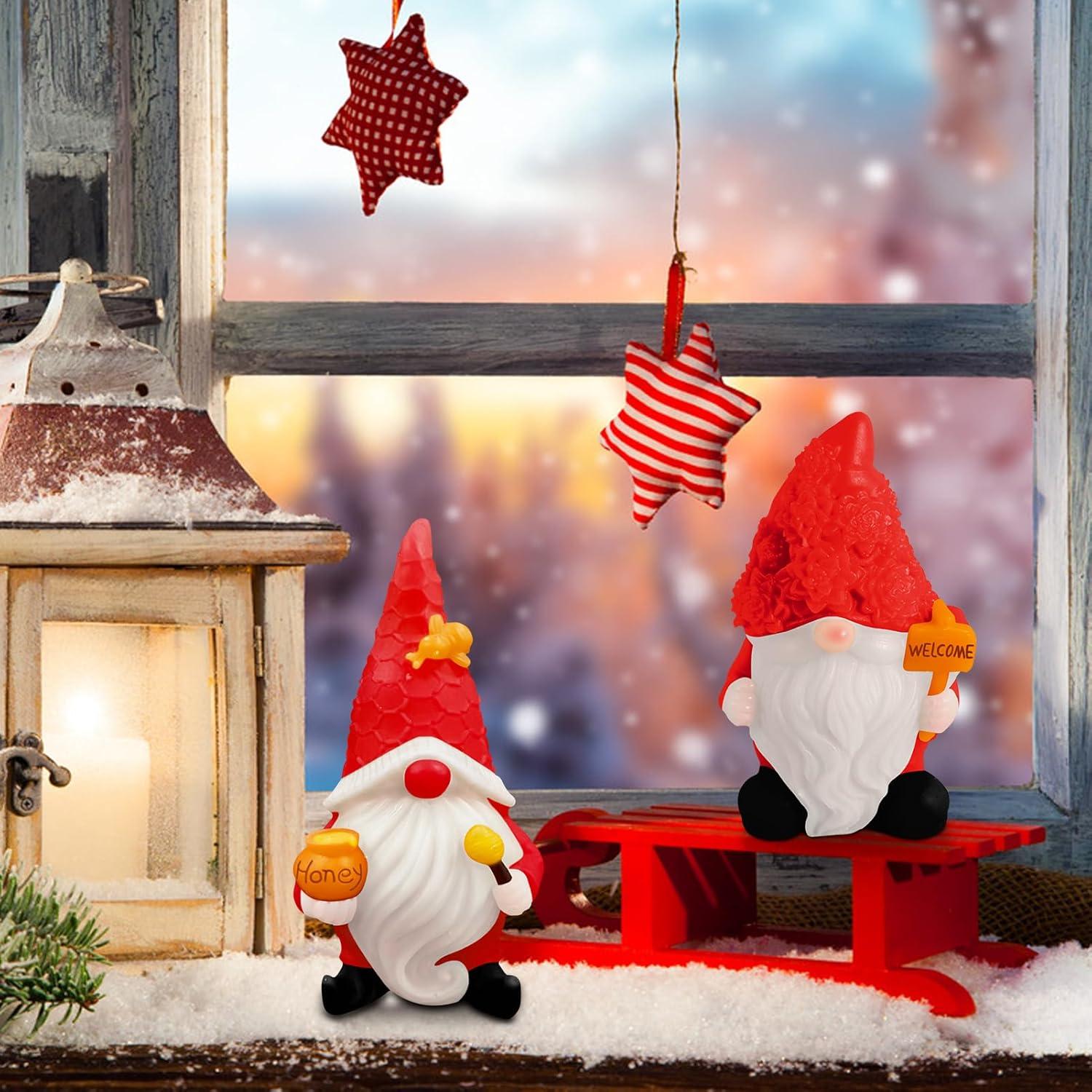 3D Silikonform Weihnachten Wichtel DIY Epoxidharz Fondant Schokoladenform