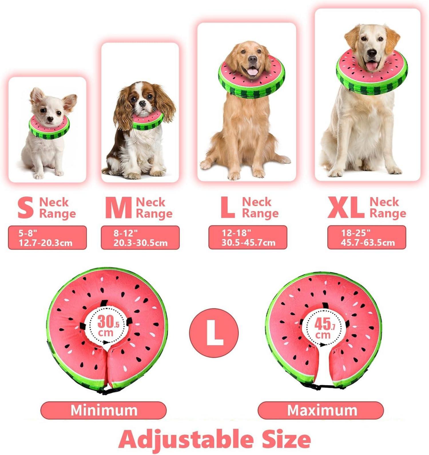 Aufblasbare Halskrause Hund & Katze, Leckschutz für