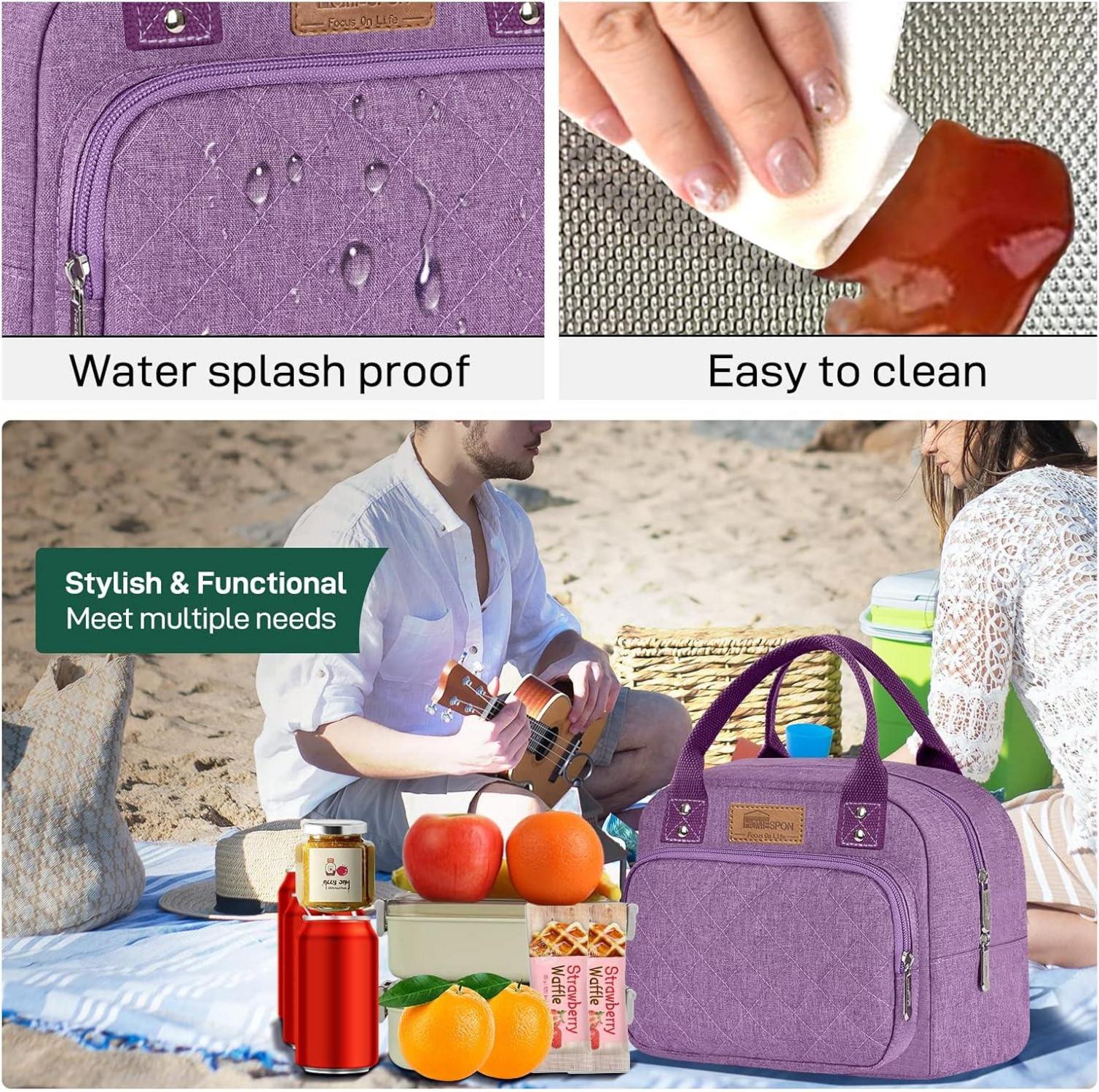 Isolierte Lunchtasche für Frauen Männer Kühltasche Lunchbox