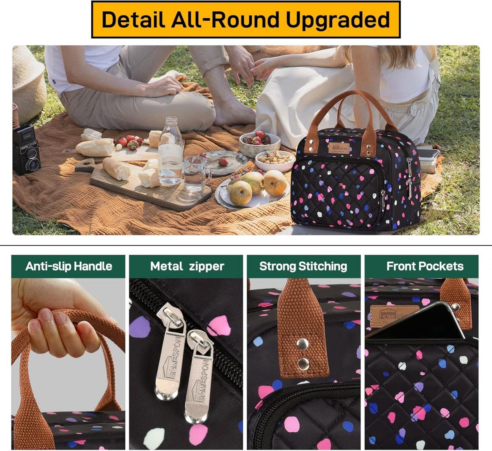 Isolierte Lunchtasche für Frauen Männer Kühltasche Lunchbox