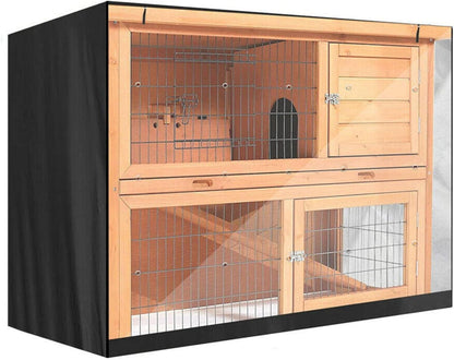 Wasserdichte Kaninchenstall Abdeckung für Kleintiere Schwarz