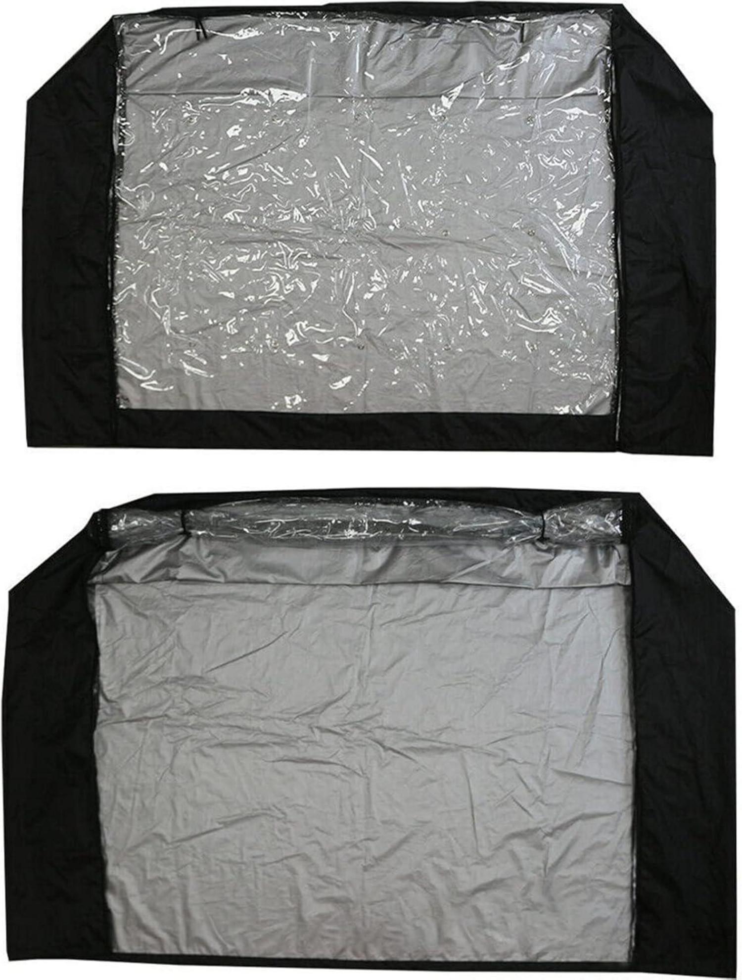 Wasserdichte Kaninchenstall Abdeckung, Schwarz, 210D Oxford Tuch