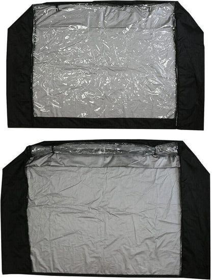 Wasserdichte Kaninchenstall Abdeckung, Schwarz, 210D Oxford Tuch