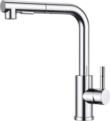 Hochdruck Küchenarmatur mit ausziehbarer Brause, Chrom