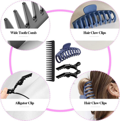 Detangle Haarbürste Set Naturhaar Afro Haare 3a-4c, Schlafmütze Satin Bonnet