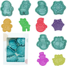6er Set Weihnachts Ausstechformen 3D Kunststoff Plätzchen Keksformen