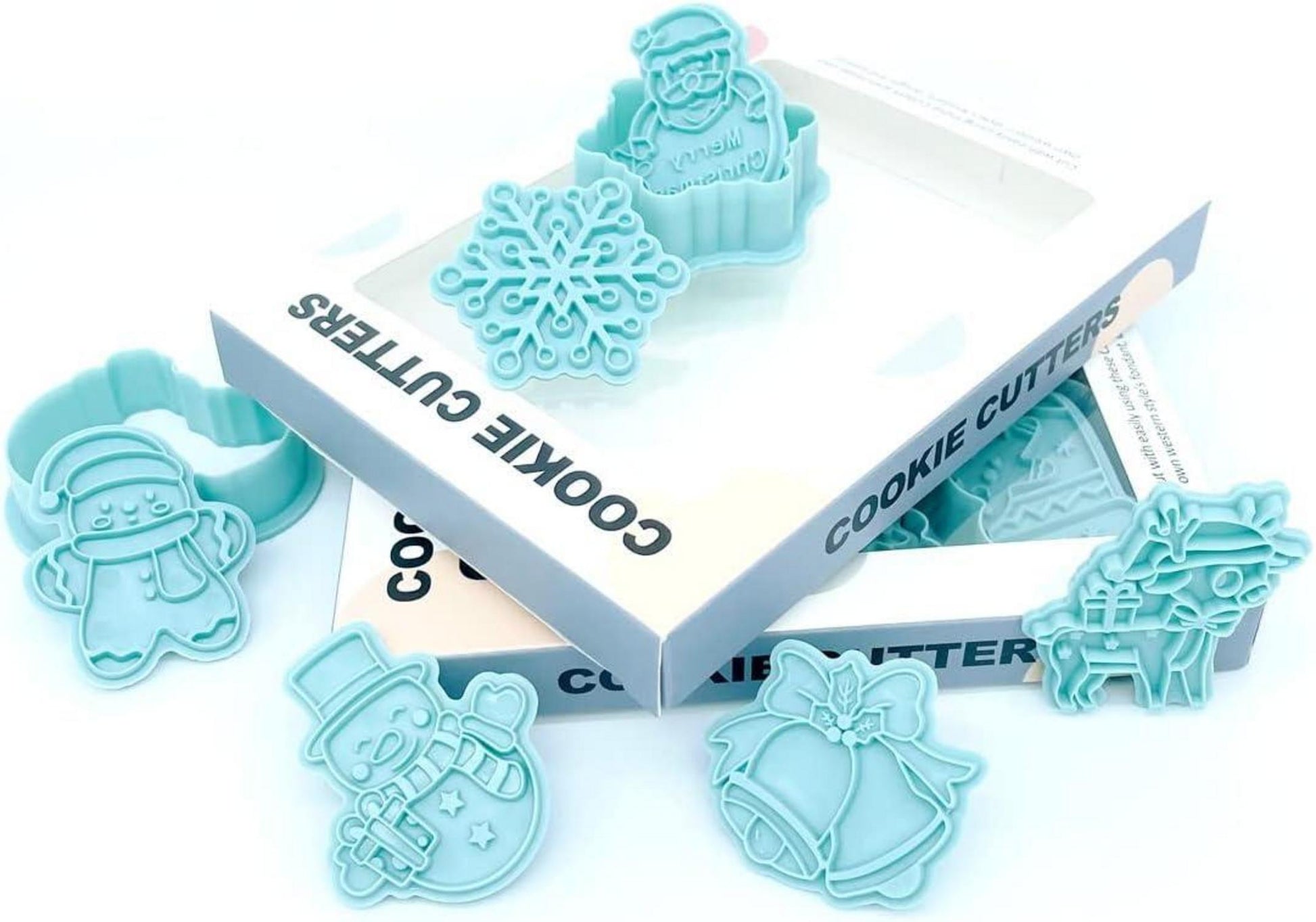 6er Set Weihnachts Ausstechformen Keksausstecher Plätzchenformen 3D