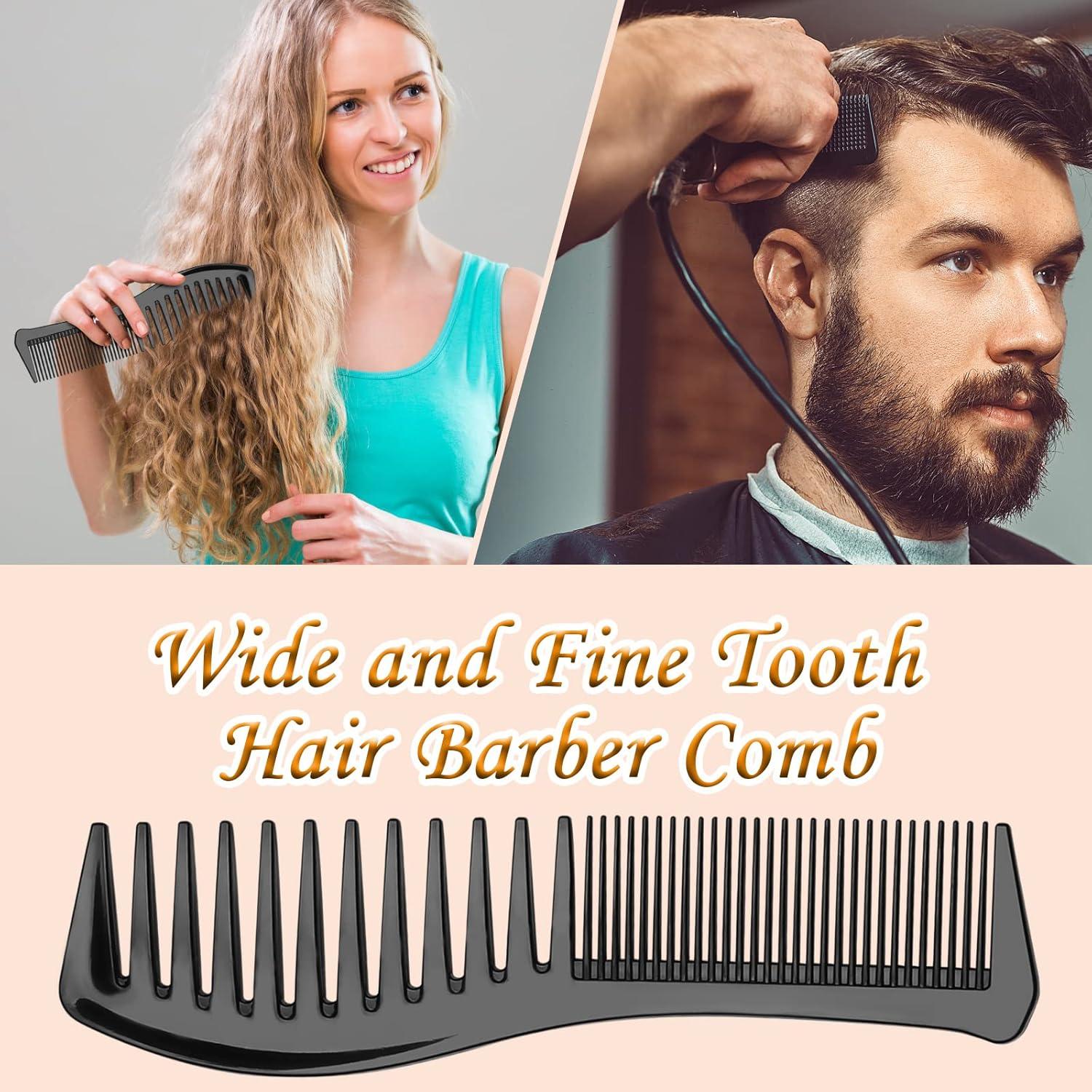 3-teiliges Haarstyling-Kammset für Männer und Frauen Locken Schwarz