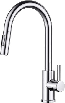 Moderne FORIOUS Küchenarmatur mit ausziehbarer Brause - Chrom