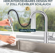 FORIOUS Wasserhahn Küche mit Herausziehbarer Brause