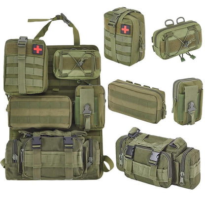 Taktischer Auto-Organizer Set für Rücksitz – 6tlg. Army Green