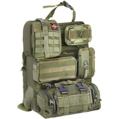 Taktischer Auto-Organizer Set für Rücksitz – 6tlg. Army Green