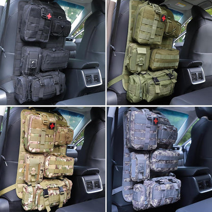 Taktischer Auto-Organizer Set für Rücksitz – 6tlg. Army Green